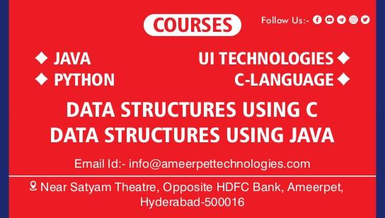 C Language Training Institute in Ameerpet Hyderabad - C Programming